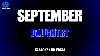 DAUGHTRY - SEPTEMBER (KARAOKE / NO VOCAL)