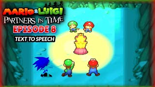 Two bosses and.. Peach..? | Mario and Luigi Partners in time Episode 8 HD (Text to Speech)