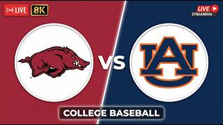 [ LIVE ] Arkansas vs Auburn 5/23/2026 | College Baseball 2026 | LIVE 4K SEC Tournament - Semifinal