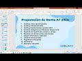 Webinar Operacion Renta AT 2024 F22 Regimen 14D3 y 14D8 1ra Parte