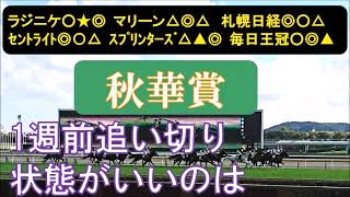 秋華賞2023　1週前追い切り　調子が良さそうな馬、多数。