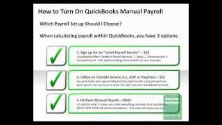 How to Turn on QuickBooks Manual Payroll