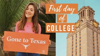 First day of college freshman year// UT AUSTIN