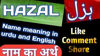 Hazal name meaning in English | Hazal name meaning urdu and hindi | Hazal name meaning |