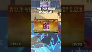 FREE Dark Matter Locker Code in NBA 2K22