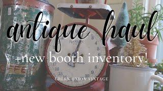 Antique Shopping Haul \u0026 Antique Booth Decor for Winter | Beautiful Vintage Finds \u0026 Winter Decor