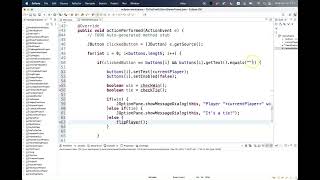 Java Swing Tic Tac Toe Part 2