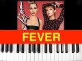 🌟Fever 🌟Dua Lipa & Angèle🌟 Piano Tutorial Instrumental Cover🌟