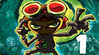 Psychonauts Full Playthrough part 1: Coach Oleanders Basic Braining (PS4) (no commentary)