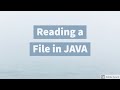 JAVA File Handling: Reading a File using FileReader and BufferedReader