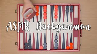 ASMR Backgammon Gameplay | No Talking, Just Sounds