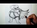 How to Draw A Captain Underpants || Charcoal Drawing and Shading