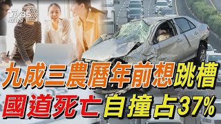 九成三農曆年前想跳槽 國道死亡自撞占37%｜十點不一樣 20241219 @TVBSNEWS01