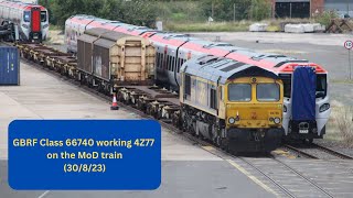 GBRF Class 66740 working 47ZZ leaving Donnington RFT