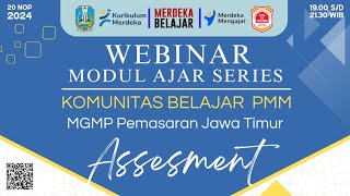 WEBINAR MODUL AJAR SERIES 3 "ASSESMENT" MGMP PEMASARAN PROVINSI JAWA TIMUR