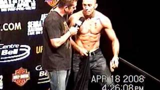 UFC 83 GSP and Serra Weigh in