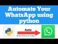 Automate Your WhatsApp using python || Python projects || Python tutorial for beginners #codeclub