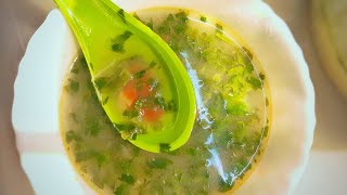 Cold \u0026 Cough Special Coriander Lemon Soup in 5 minutes