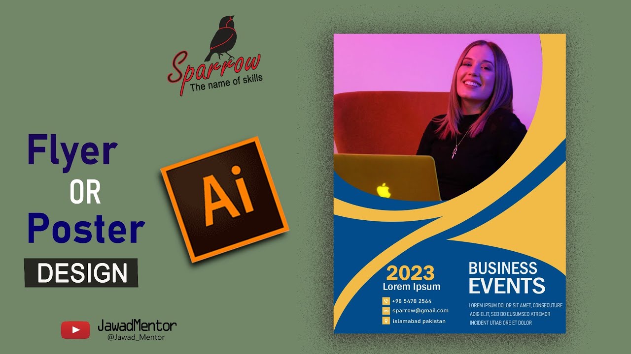 How To Design Flyer Using Adobe Illustrator Creating A Poster