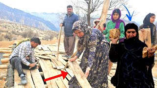 A Day in the Life with Fariba and Her Daughters: Building a Sheep Shelter