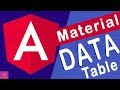 🔥Angular Material Data table in angular 8 [Tutorial - 9]