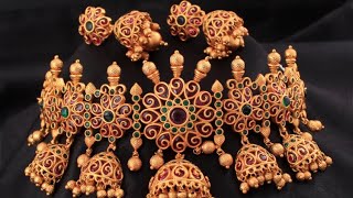 Rebaari Jewels 💎 Antique Necklace Set 💎 #video #jewellerycollection #south