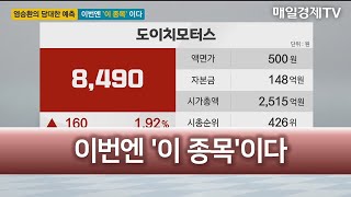 [염승환의 담대한 예측] 이번엔 '이 종목'이다 / 매일경제TV