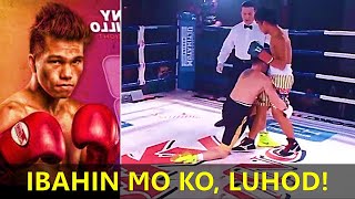 Undefeated Russian Boxer, Lumuhod at Pinabagsak ng Pinoy Boxer!