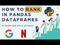 FAANG Job Series: RANK Pandas DataFrames - Google & Netflix Interview | Python for Data Science