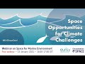 Open Campus Webinar: Space for Marine Environment