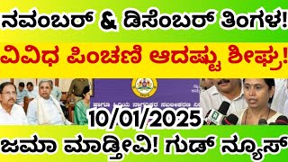 ನವಂಬರ್ ಮತ್ತು ಡಿಸೆಂಬರ್ ವಿವಿಧ ಪಿಂಚಣಿ ಹಣ ಆದಷ್ಟು ಶೀಘ್ರ ಜಮಾ ಮಾಡ್ತೀವಿ! ಸಚಿವೆ ಲಕ್ಷ್ಮಿ ಹೆಬ್ಬಾಳ್ಕರ್!?