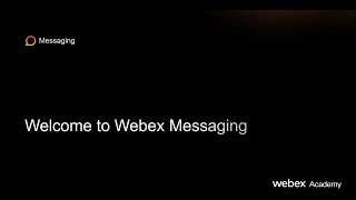 Welcome to Webex Messaging