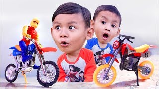 Bisa Dibongkar Pasang, Unboxing Mainan Motor Trail Mini | Motor cross Mini Anak Kecil