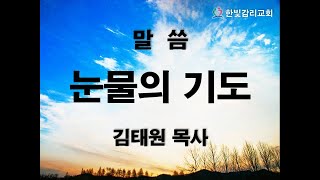 천안한빛교회  눈물의 기도  김태원 목사  2022.2.13  시편 56:8~13