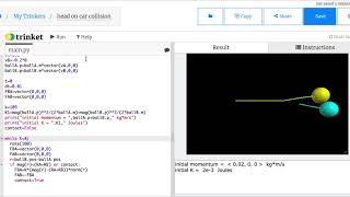 Modeling Inelastic Collisions with Python