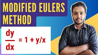 Modified Euler Method | Numerical Methods | Engineering Mathematics | Example Solved -1 | Mathspedia