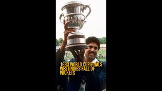 1983 World Cup Finals India Vs West Indies | West Indies 140 All Out