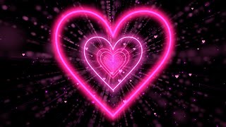 Heart Background💗Love Heart Tunnel Background Video Loop | Heart Wallpaper [10Hours]