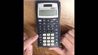 TI-30X IIS: Square Root Tutorial