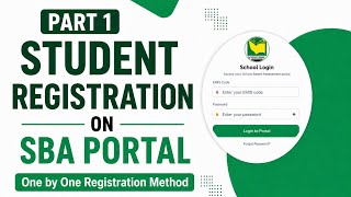 Student Registration on SBA Portal | Complete Step-by-Step Guide (Pashto)