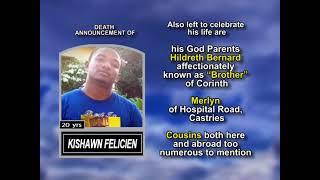 Kishawn Felicien ~ Long Obituary