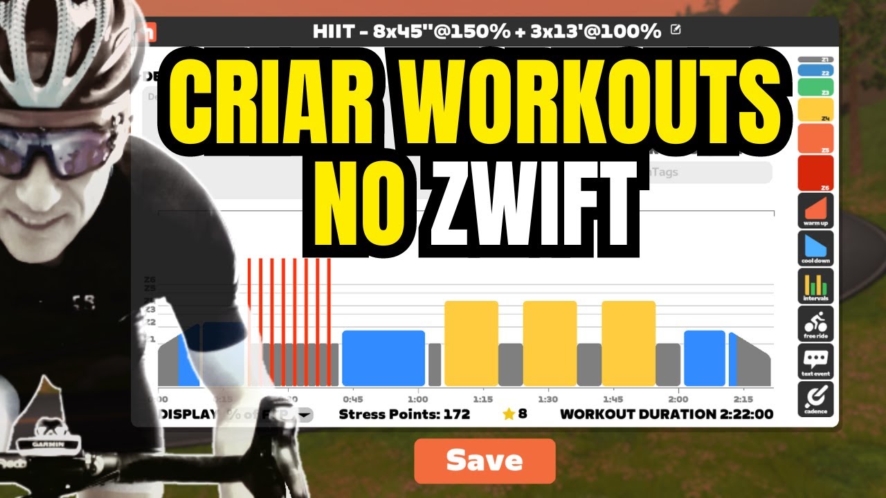 Como Criar CUSTOM WORKOUTS No ZWIFT - YouTube