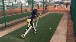 Vedanth batting practice # bowling machine # RSE cricket academy