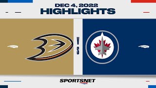 NHL Highlights | Ducks vs. Jets - December 4, 2022