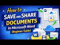 How to Save and Share Documents in Microsoft Word (Beginner Guide)