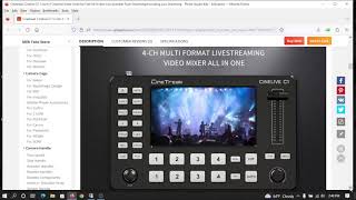 [Video Switcher] Cinetreak CINELIVE C1 5 Inch 4 Channel Video Switcher