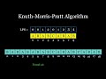 Knuth-Morris-Pratt Algorithm Visually Explained