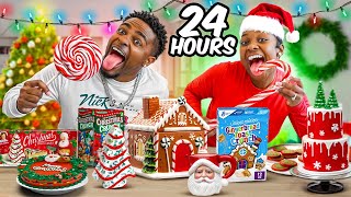 EATING ONLY CHRISTMAS FOOD FOR 24 HOURS CHALLENGE