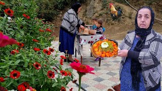 Granny in the Village Made a Delicious Dessert From Pumpkin