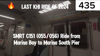 [Last KHI Ride of 2024] SMRT C151 (055/056) Marina Bay to Marina South Pier